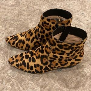 J.Crew leopard booties